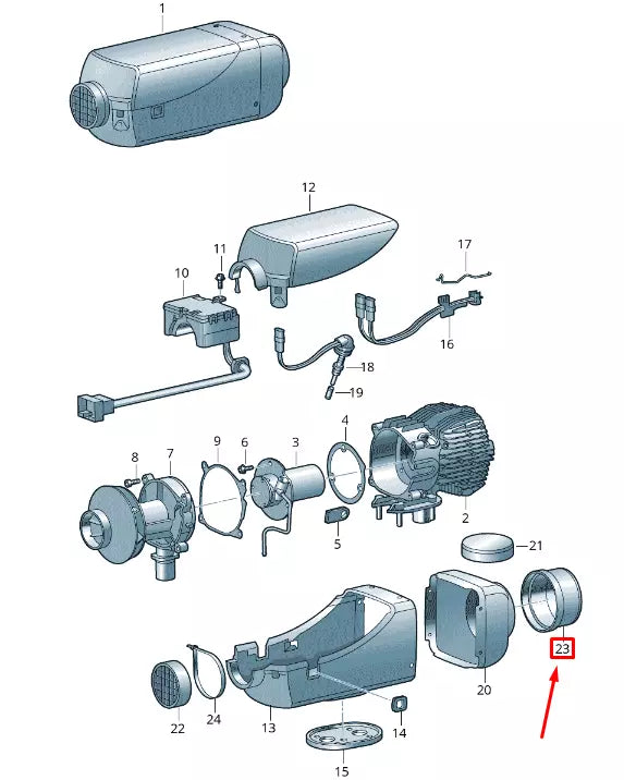 NEW VOLKSWAGEN CRAFTER 2F MK1 AUXILIARY HEATER ADAPTER 2E0857885