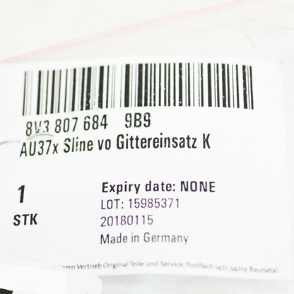 NEW AUDI A3 8V FRONT BUMPER RIGHT SIDE SMALL GRILLE 8V3807684 9B9