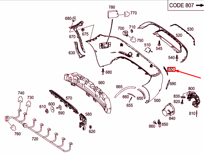 NEW MERCEDES-BENZ SLK R172 REAR RIGHT REFLECTOR A0998208800 ORIGINAL