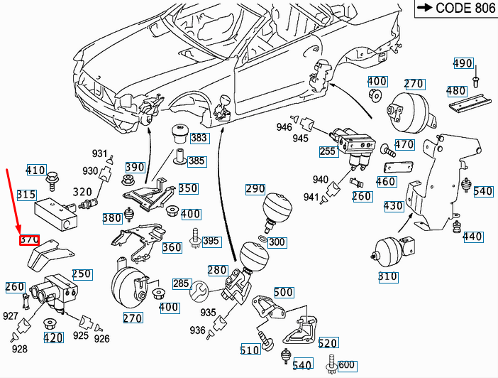 NEW MERCEDES-BENZ SL R230 TOP VALVE UNIT PROTECTIVE PLATE A2303270286 ORIGINAL