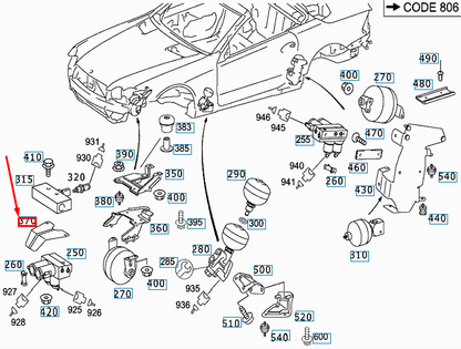 NEW MERCEDES-BENZ SL R230 TOP VALVE UNIT PROTECTIVE PLATE A2303270286 ORIGINAL