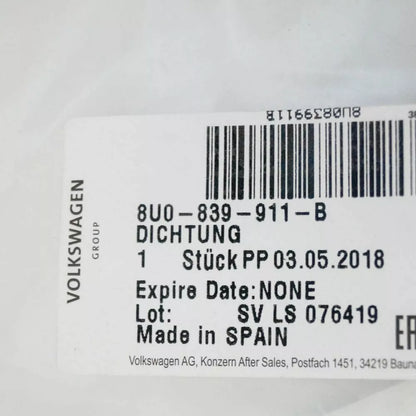 NEW AUDI Q3 8U REAR LEFT OUTER DOOR SEAL 8U0839911B ORIGINAL