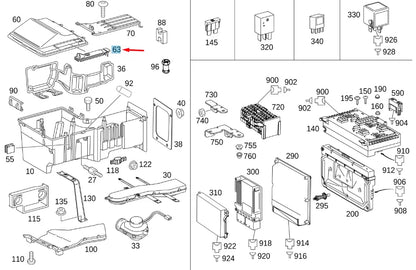 NEW MERCEDES-BENZ VITO W639 CONTROL MODULE BOX HOUSING CAP A6395450191 ORIGINAL