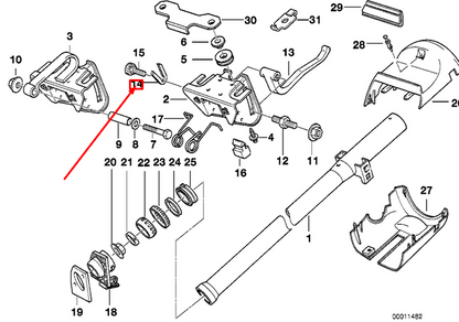 new bmw 3 e36 steering column circlip 32311160805 1160805 original