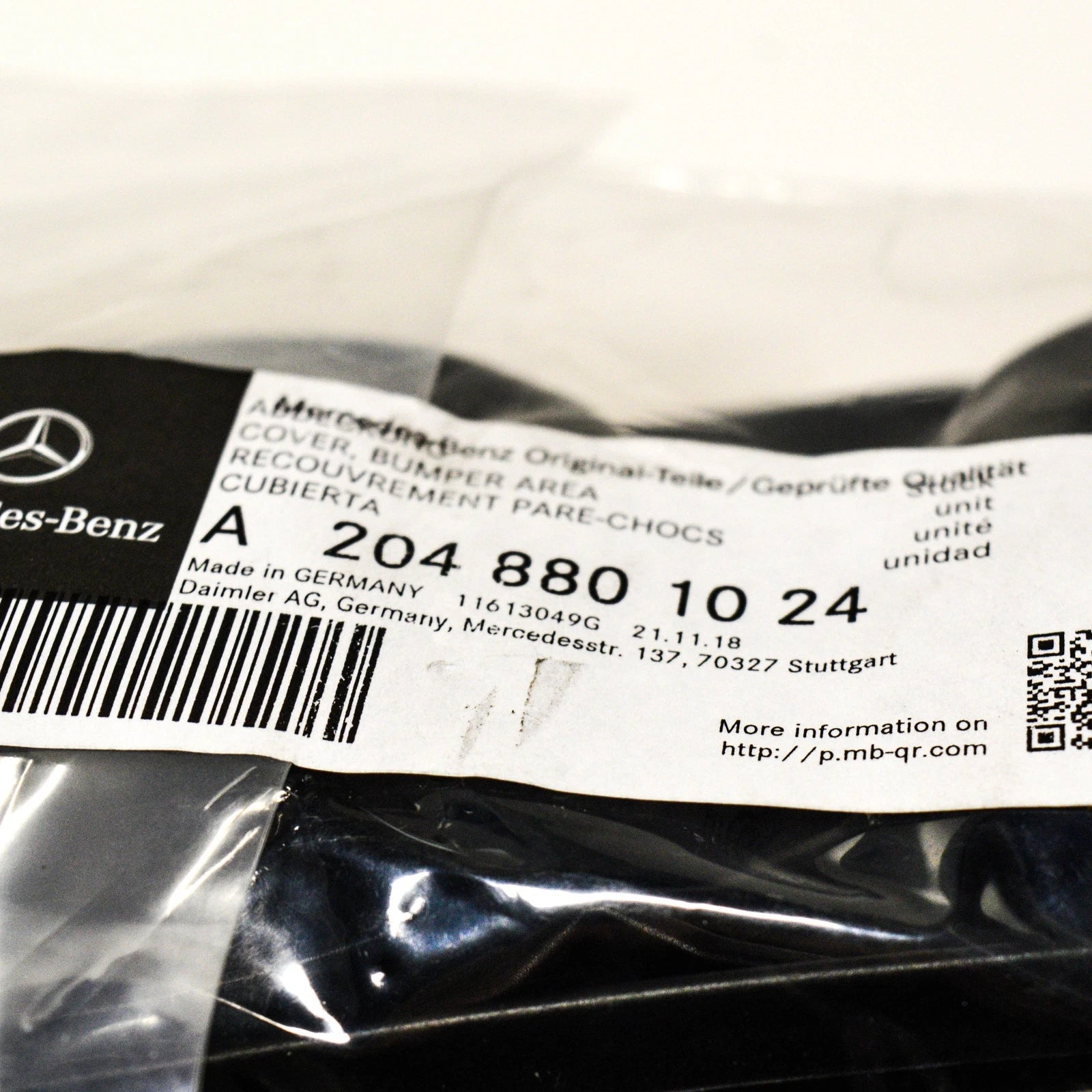 NEW MERCEDES-BENZ C-CLASS W204 FRONT LEFT BUMPER COVER A2048801024 ORIGINAL