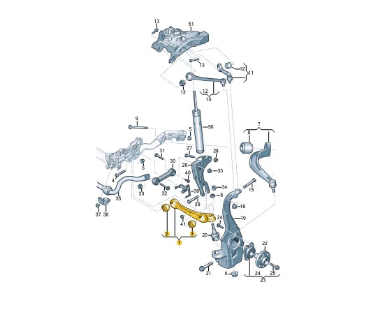 NEW AUDI Q5 FY 80A FRONT RIGHT CONTROL ARM 80A407152A ORIGINAL