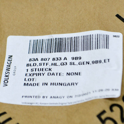 NEW AUDI Q3 F3 REAR BUMPER LOWER LEFT TRIM S-LINE 83A807833A9B9 ORIGINAL