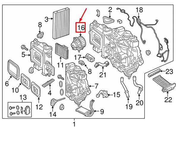 NEW MERCEDES-BENZ VITO W447 HEATER BLOWER FAN A0008304701 ORIGINAL