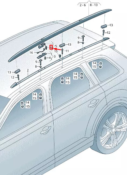 NEW AUDI Q7 4M COMBI SENSOR ACCELERATION AND YAW RATE 4M0907637A