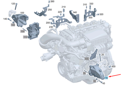 new mercedes-benz e w213 left side engine carrier a2742230704 original