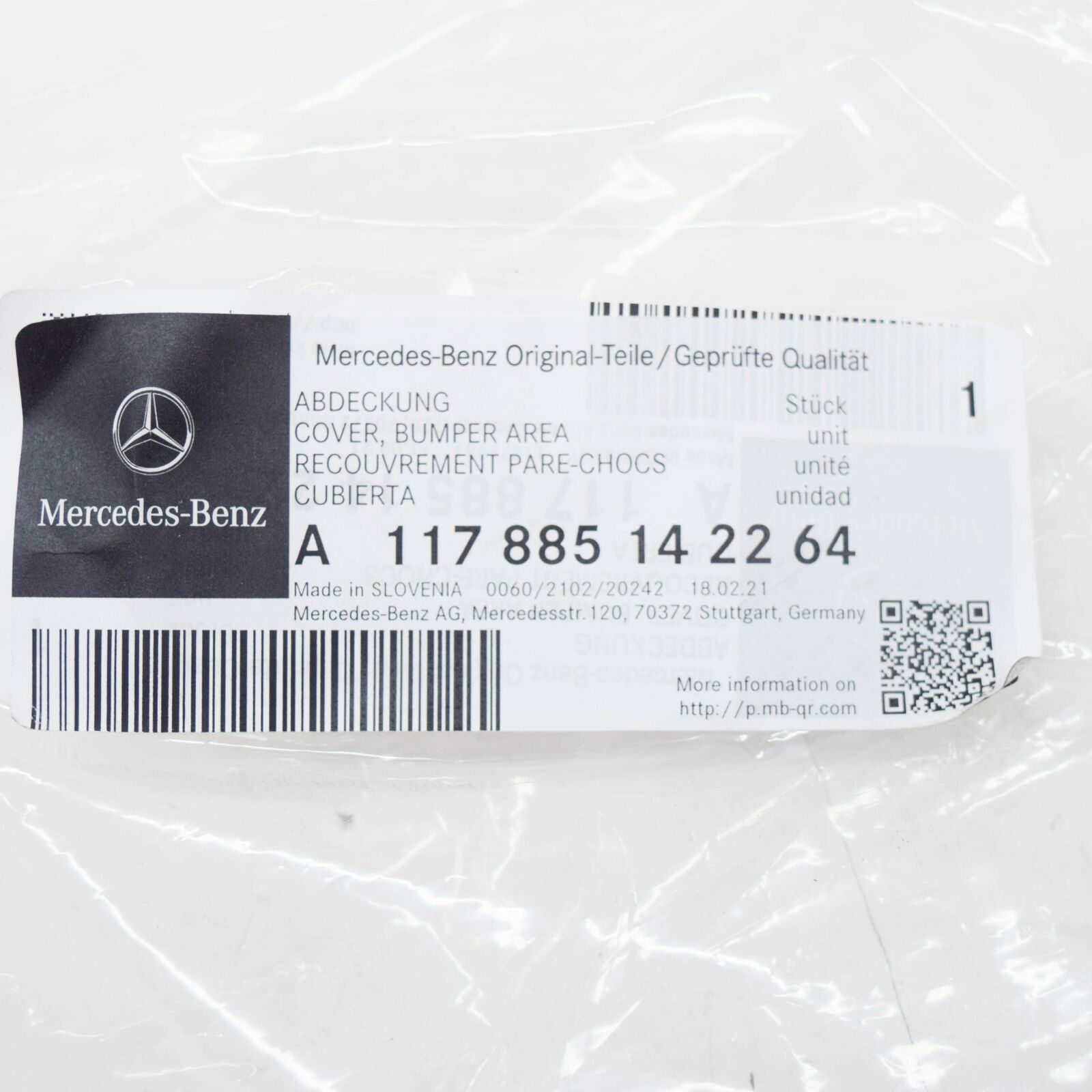 NEW MERCEDES-BENZ CLA COUPE C117 FRONT BUMPER RIGHT TRIM A1178851422 ORIGINAL