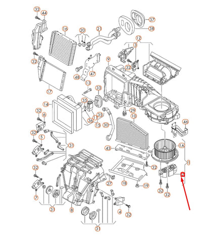 NEW AUDI Q3 8U BLOWER MOTOR RESISTOR 3C0907521G