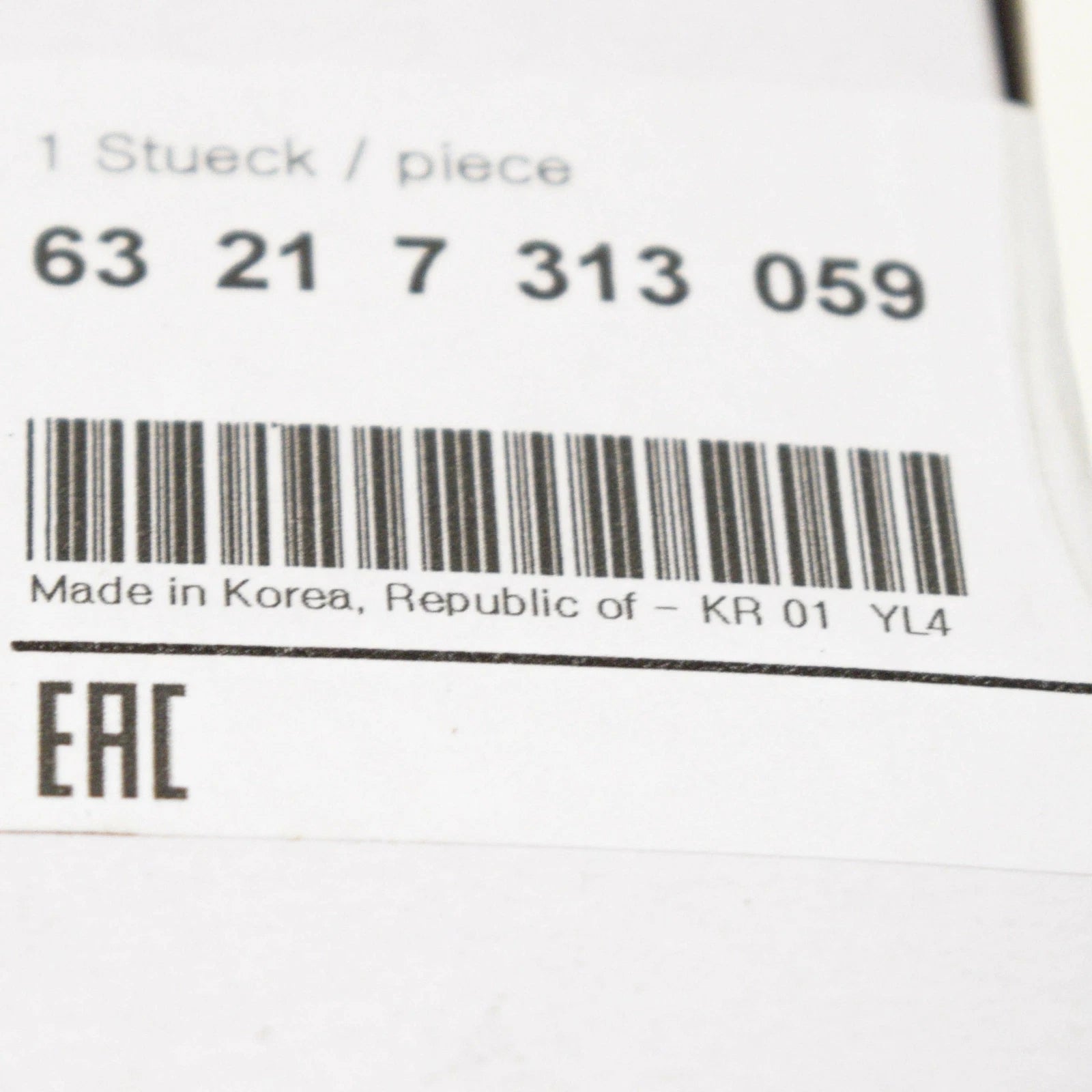 NEW BMW F30 F31 BULB HOLDER REAR LIGHT IN TRUNK LID LEFT 7313059 63217313059