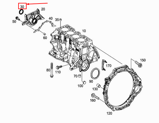 new mercedes-benz citan w415 radial shaft sealing ring a6079970546 original