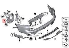 new bmw e70n suv trim cover bumper mount left rear 7227757 51127227757 original