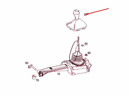 NEW MERCEDES-BENZ C W205 SHIFT LEVER HANDLE A20526703109E38 ORIGINAL