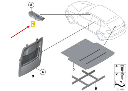 NEW BMW X1 E84 SUNGLASSES HOLDER TRAY REPLACEMENT 4862874 51164862874 ORIGINAL
