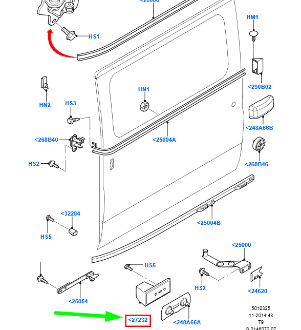 new ford transit mk3 sliding side load door lower bumper 4101903 original