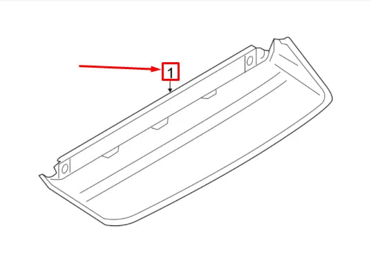 NEW AUDI A4 B9 REAR CENTER HIGH MOUNT STOP LIGHT 8W5945097 ORIGINAL