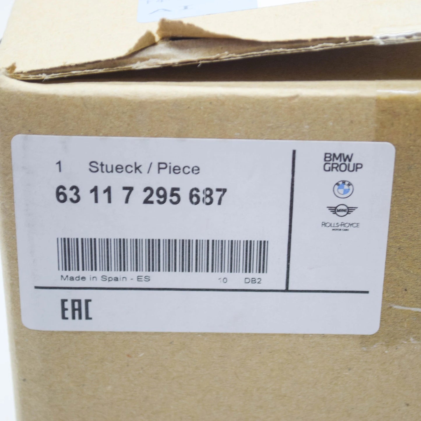 NEW BMW I3 I01 FRONT LEFT FOG LIGHT 63117295687 7295687 ORIGINAL