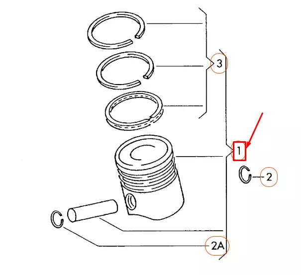 NEW AUDI A1 8X ENGINE PISTON HOUSING 06D107066S ORIGINAL
