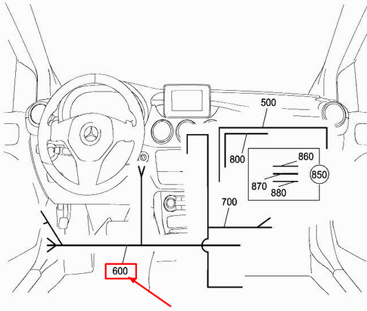 new mercedes-benz a w176 ignition lock wiring harness a1765402106 original