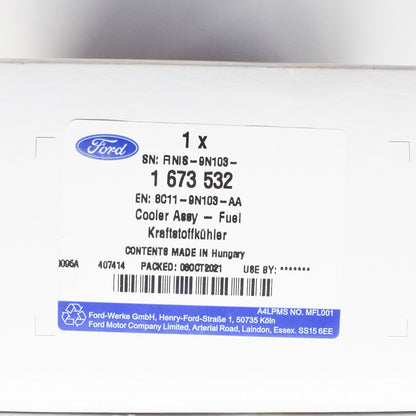 new ford transit mk3 fuel cooler assy 1673532 8c11-9n103-aa original