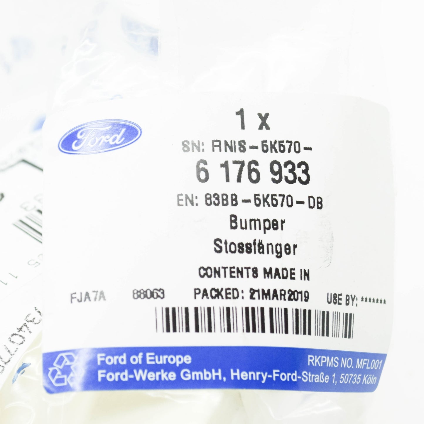 new ford escort mk6 rear spring bump stop 83bb-5k570-db 6176933 original