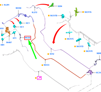 new ford grand c-max mk2 fuel feed tube fv41-9k263-de 2007302 original
