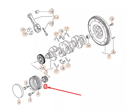 NEW VOLKSWAGEN BEETLE A5 CRANKSHAFT TOOTHED BELT PULLEY 045105263B ORIGINAL