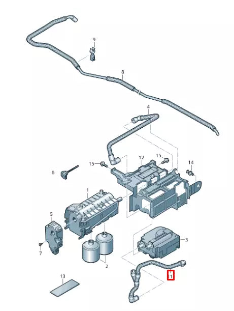NEW AUDI RSQ8 4MN AIR PIPE 4M8820221 LHD