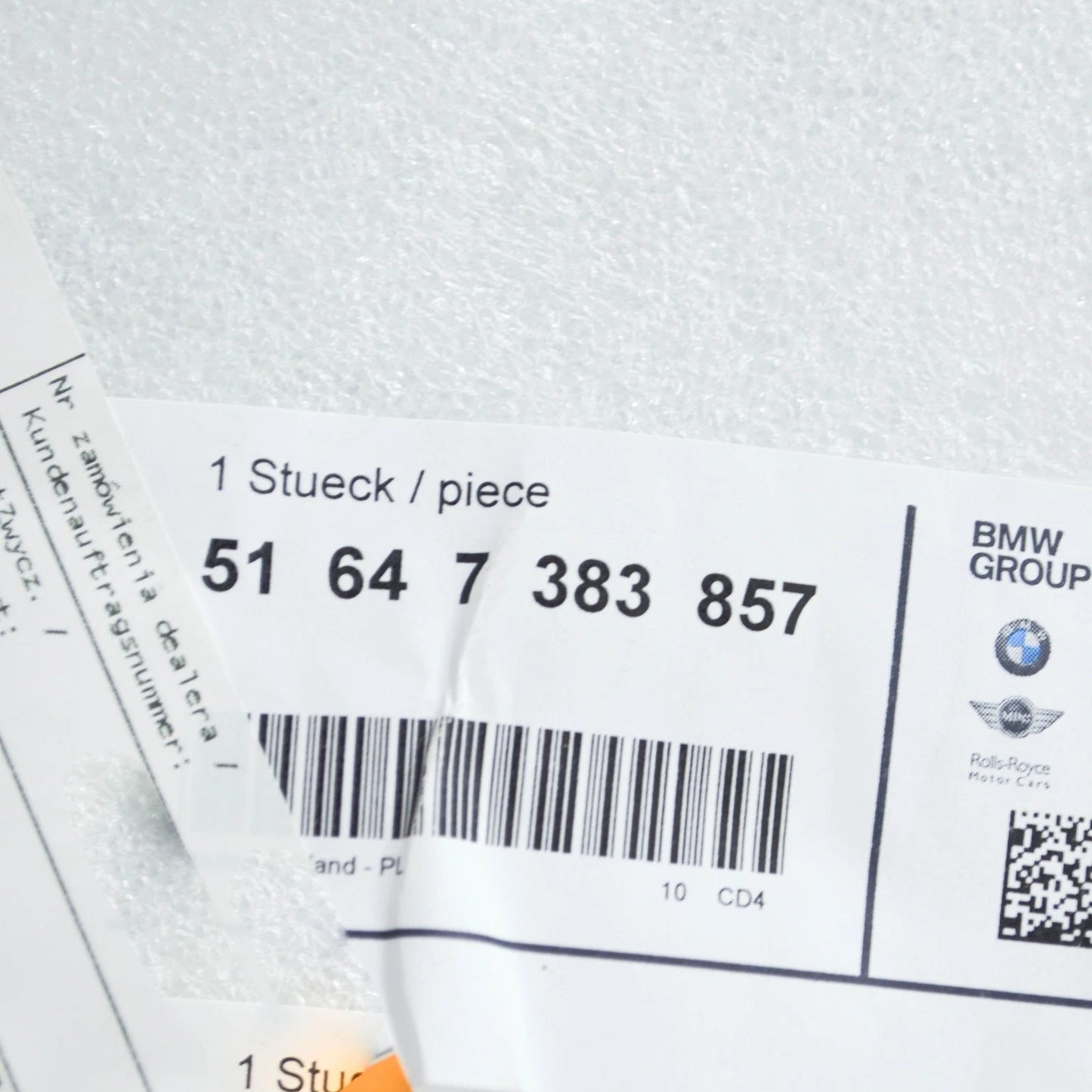 NEW BMW M5 F90 FRONT LEFT HEADLIGHT BRACKET MOUNT 51647383857 ORIGINAL