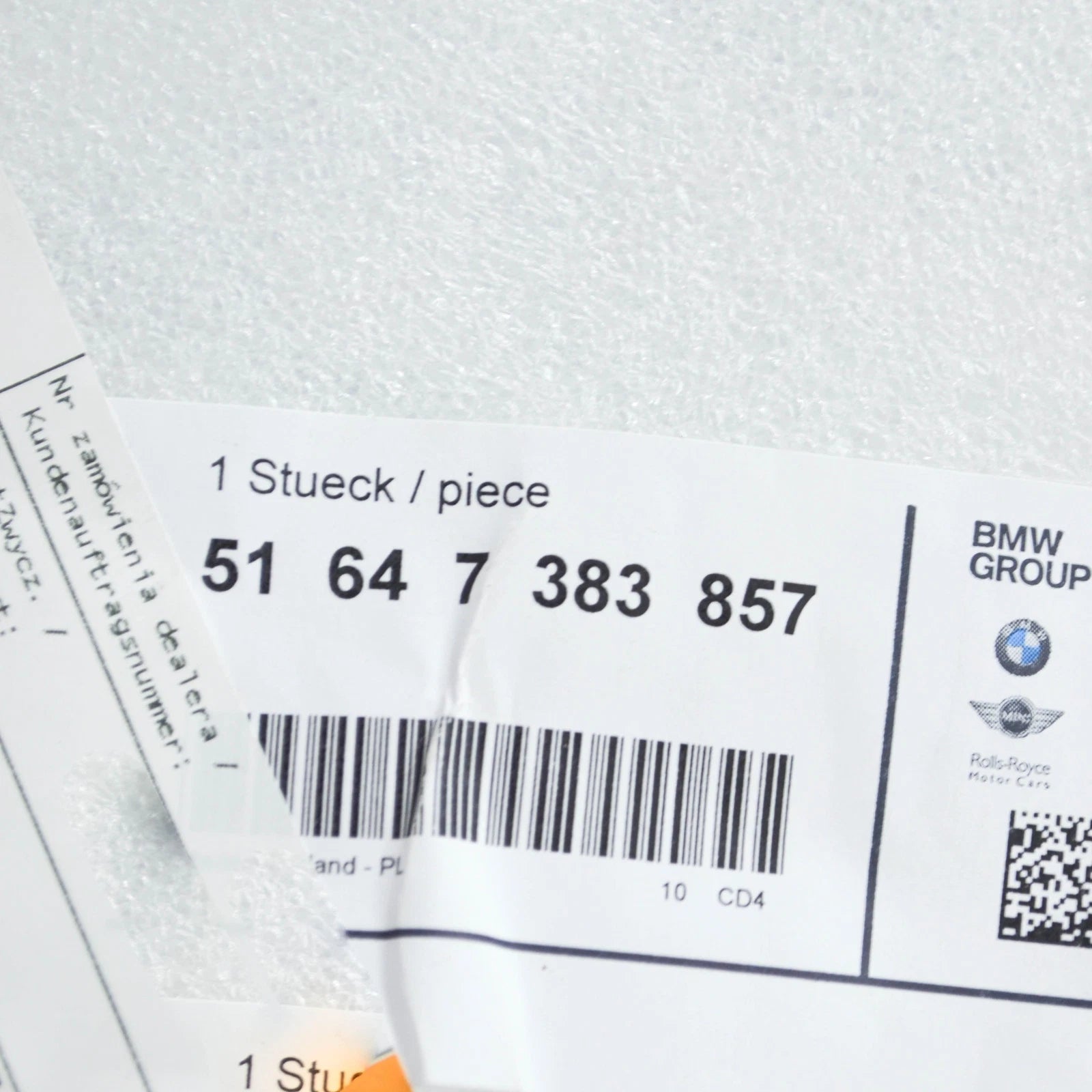 NEW BMW M5 F90 FRONT LEFT HEADLIGHT BRACKET MOUNT 51647383857 ORIGINAL