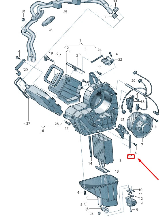 NEW VW TRANSPORTER T6 TEMP REGULATING FLAP LEVER COUPLING ROD 7H0819317 ORIGINAL