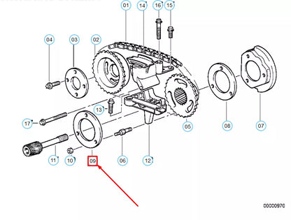 NEW BMW 3 E36 TIMING CHAIN STOP DISC 11361403822 1403822 ORIGINAL
