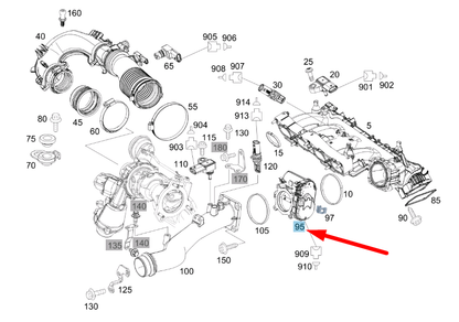 new mercedes-benz a w176 throttle actuator a2701410025 original