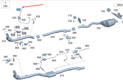 NEW MERCEDES-BENZ E W213 ADAPTER NOX SENSOR WIRING HARNESS A2135408107 ORIGINAL