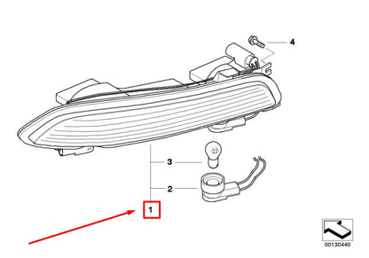 NEW BMW 6 CABRIO E64 REAR LEFT TAILLIGHT 63217841121 7841121 ORIGINAL