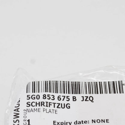 NEW VOLKSWAGEN GOLF MK7 REAR TRUNK BOOT EMBLEM BADGE 5G0853675BJZQ