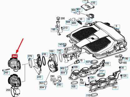 NEW MERCEDES-BENZ SLK R172 INTAKE MANIFOLD ELASTOMERIC CUP A2760941291 ORIGINAL
