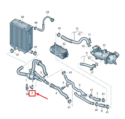 NEW AUDI RS7 SPORTBACK 4G COOLANT HOSE RETAINING BRACKET 4G0121509A