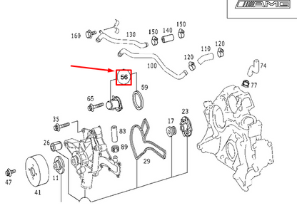 NEW MERCEDES-BENZ C W203 AMG THERMOSTAT A1122030375 ORIGINAL