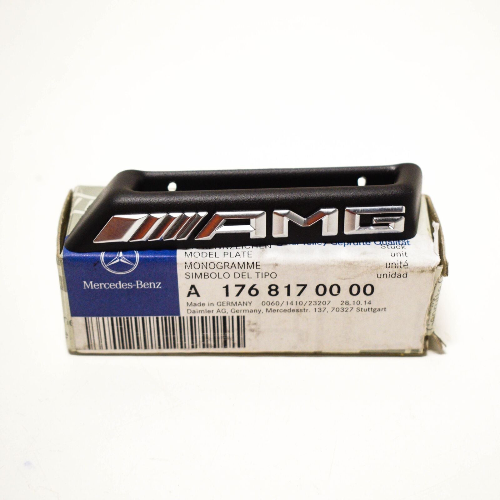 NEW MB A W176 FRONT BUMPER RADIATOR GRILLE AMG EMBLEM A1768170000 ORIGINAL