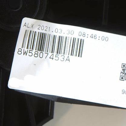 NEW AUDI A4 B9 REAR LEFT BUMPER IMPACT UPPER GUIDE PART 8W5807453A ORIGINAL