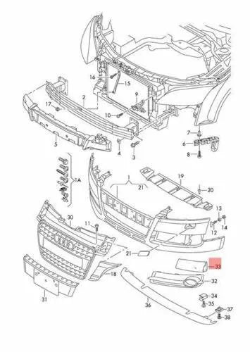 NEW AUDI TT COUPE ROADSTER COVER RIGHT 8J3 8J9 8J0807152F
