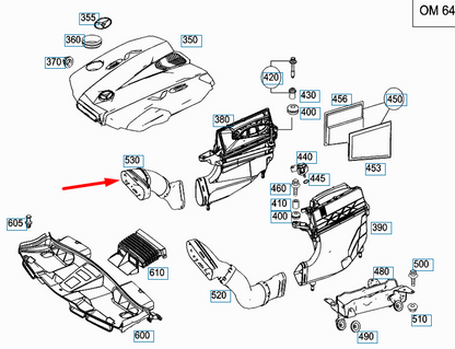 NEW MERCEDES-BENZ E-CLASS W212 AIR DUCT A6420901442 ORIGINAL
