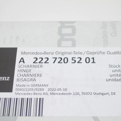 NEW MERCEDES-BENZ S W222 FRONT RIGHT DOOR LOWER HINGE A2227205201