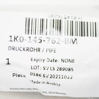 NEW AUDI A3 8P TURBOCHARGER INTERCOOLER PRESSURE PIPE 1K0145762BM