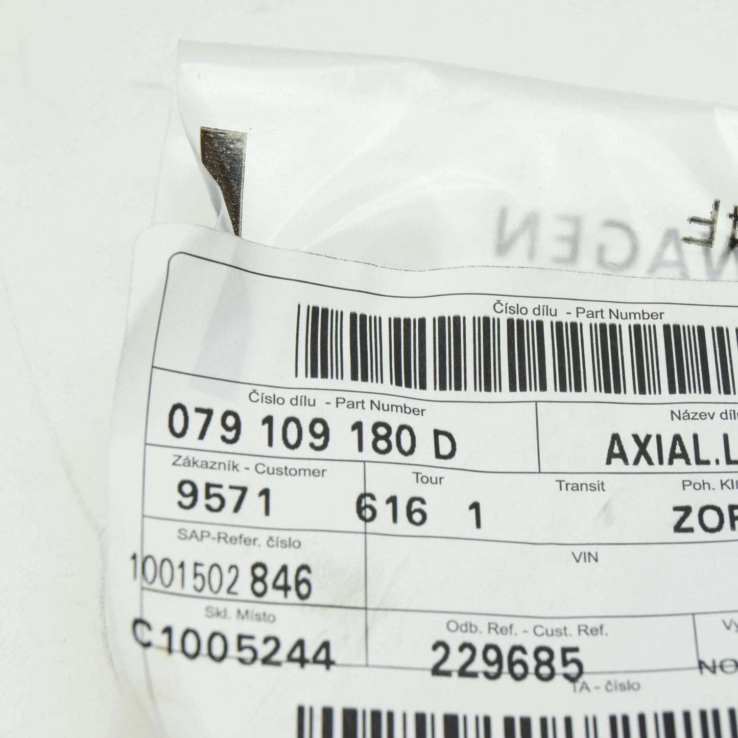 NEW VW TOUAREG 7P MK2 CHAIN SPROCKET AXIAL BEARING 079109180D ORIGINAL