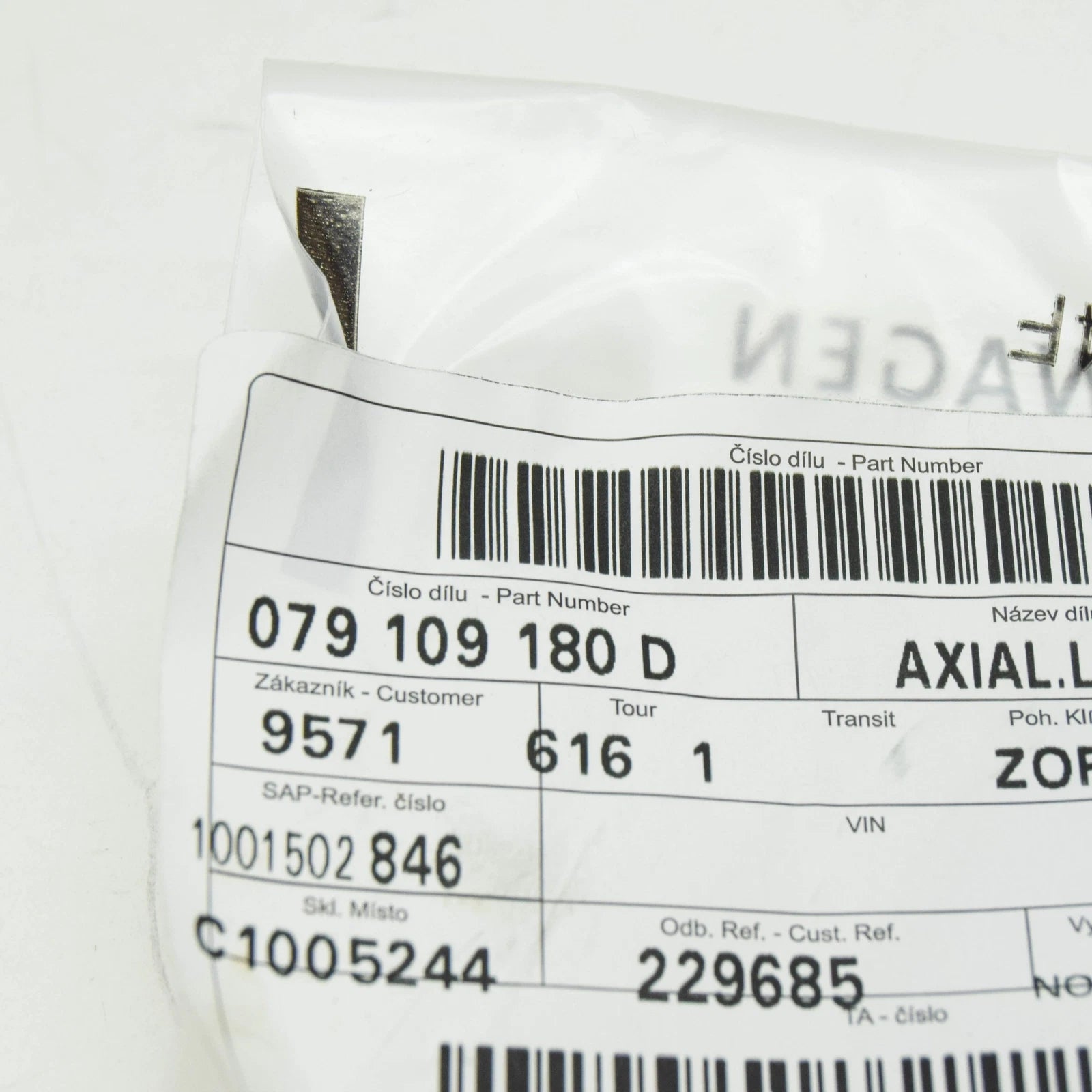 NEW VW TOUAREG 7P MK2 CHAIN SPROCKET AXIAL BEARING 079109180D ORIGINAL